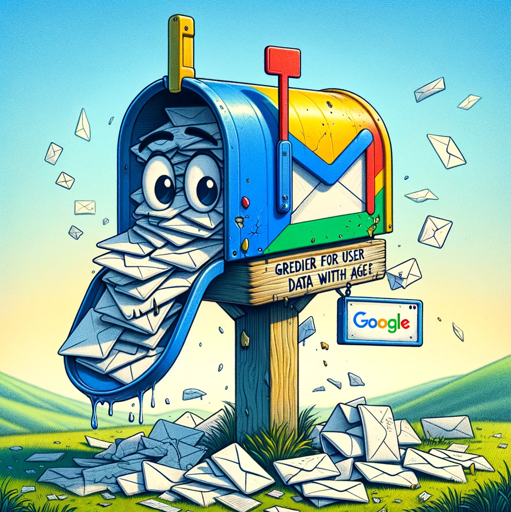 Google's Gmail email mailbox is greedy for your data.