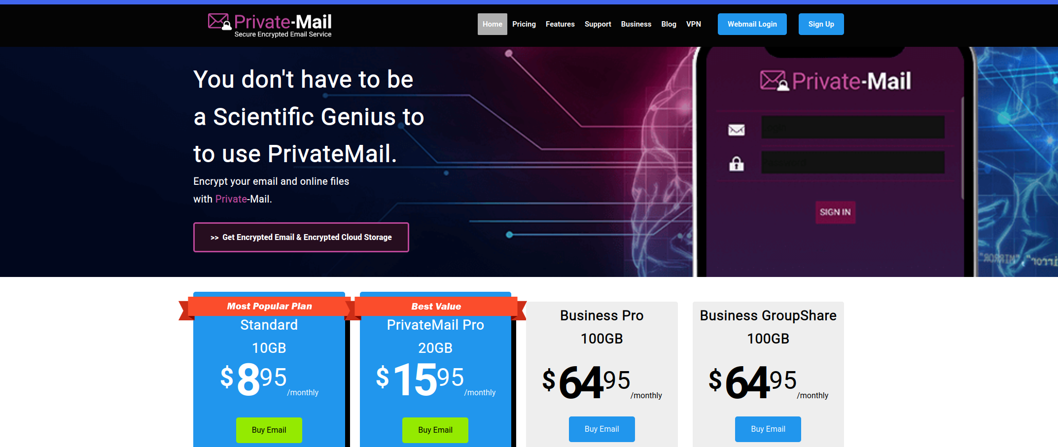 Private-Mail is known for its privacy protection, but is based in the US