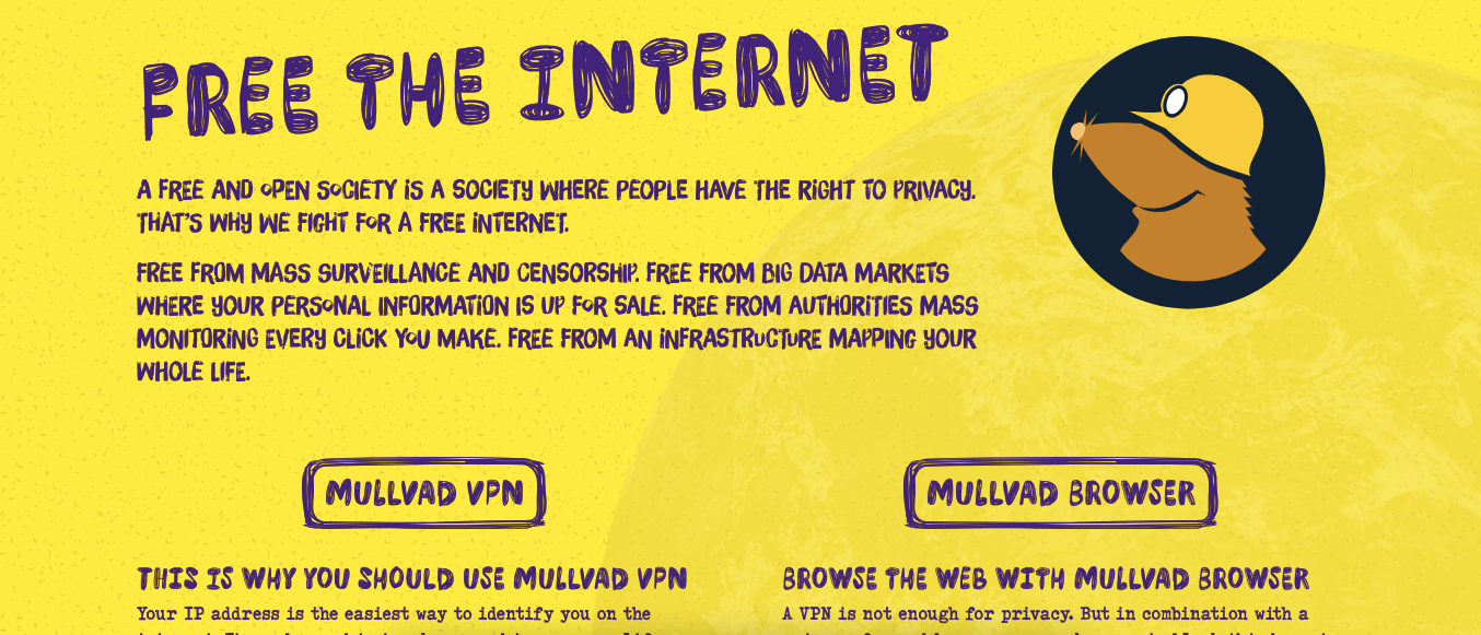 Mullvad: Top browser with VPN built-in to hide your identity