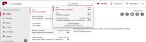 Searching encrypted data is now possible with Tutanota's innovative feature